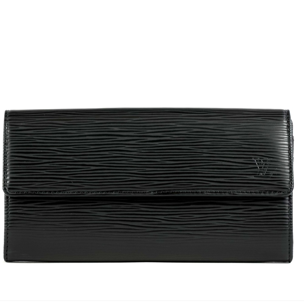 Louis Vuitton Black EPI Sarah Wallet